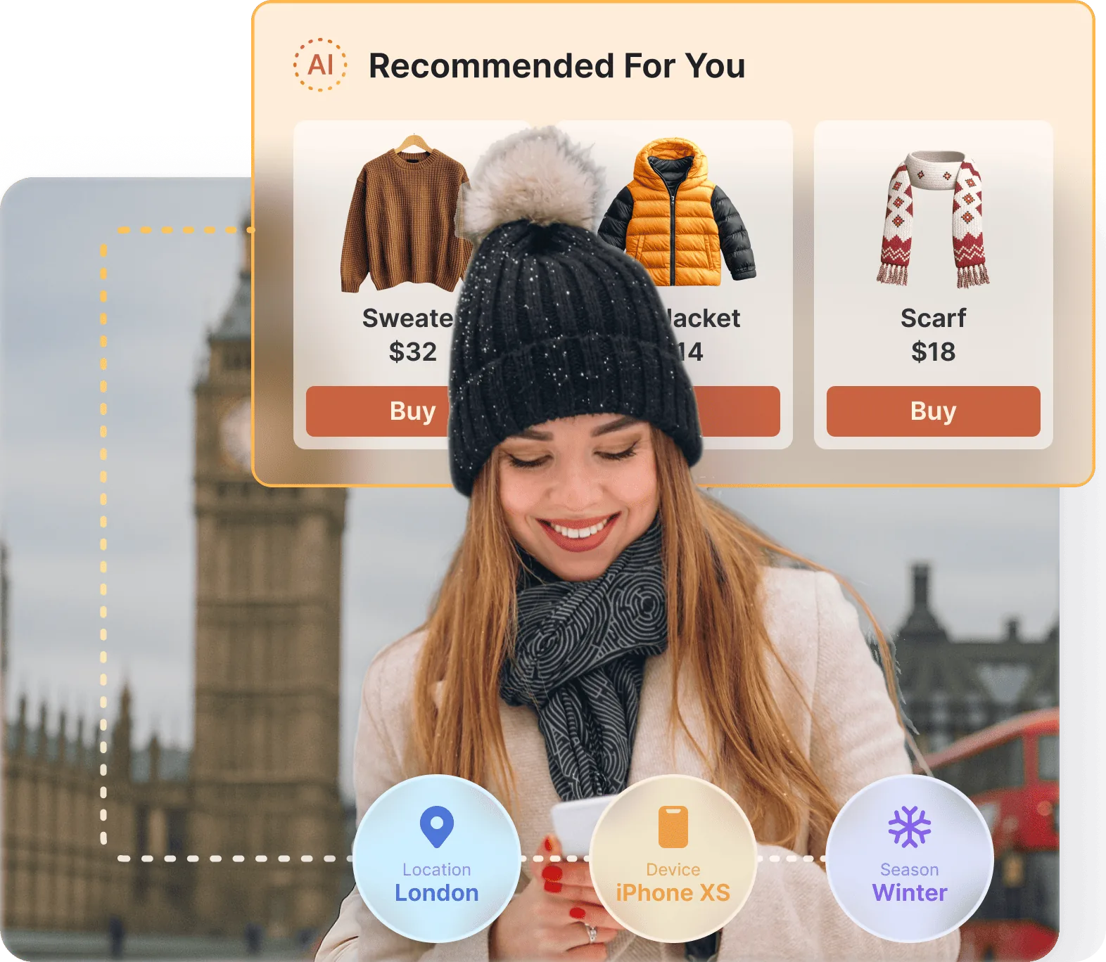 Context-aware recommendations across devices
